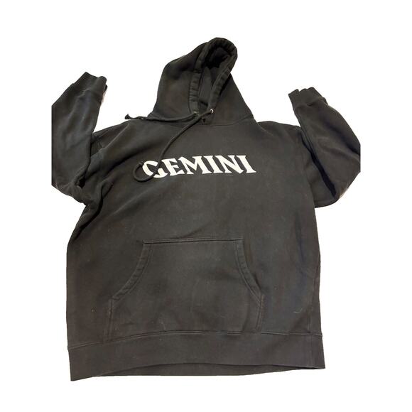 Macklemore Gemini Concert Black Hoodie Double Sided Print Sweatshirt Sz L - Picture 3 of 8